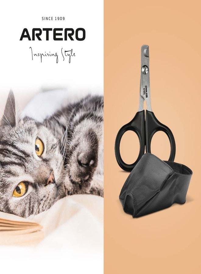 Artero Cat Muzzle Strong Nylon Fabric with A Fully Adjustable Strap and Fastening Ideal to Work with Cats Not Used to The Salon Or Aggressive - Grey, Medium - Image 2